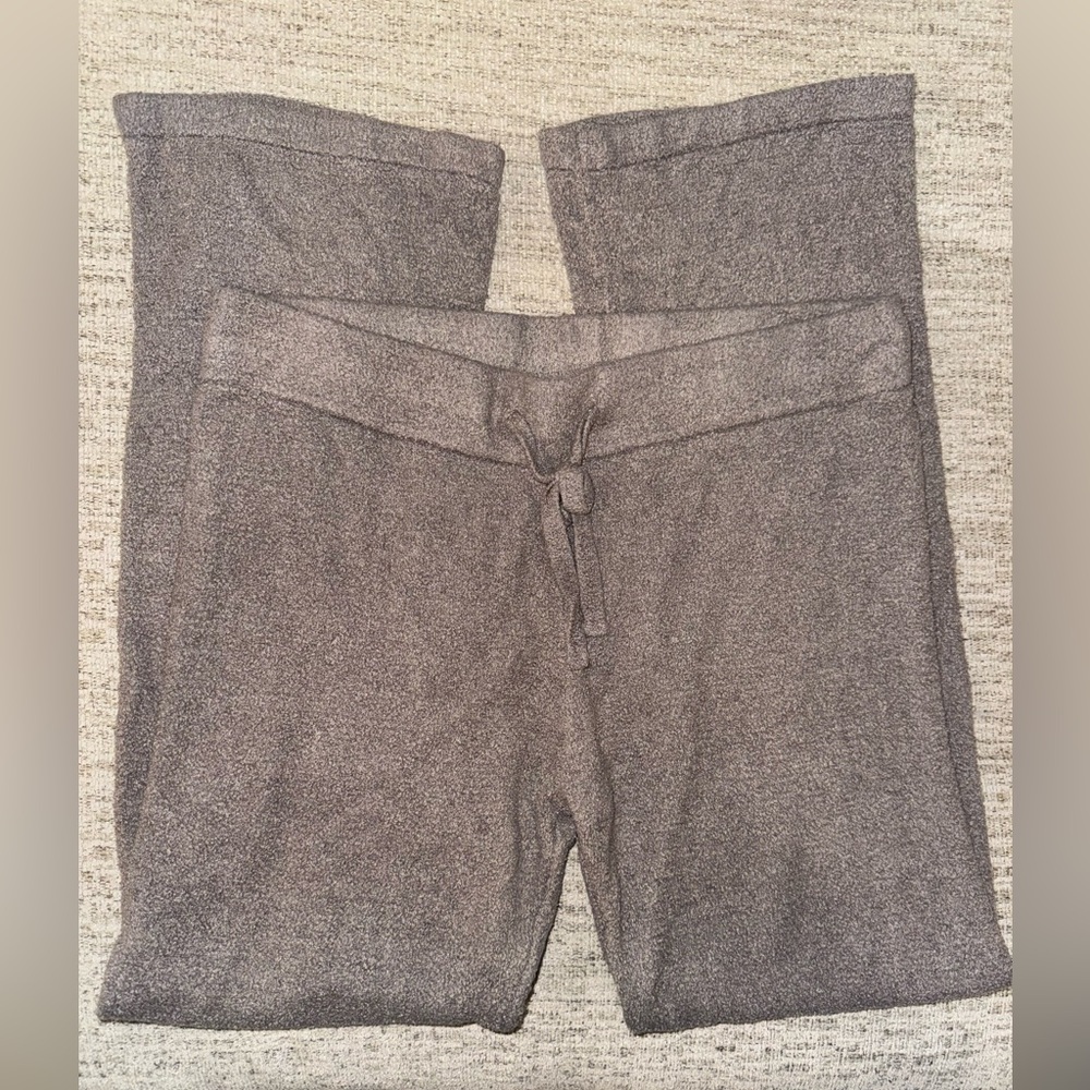 Barefoot Dreams Cozy Beige/Gray Lounge Pants